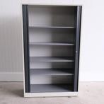 Ahrend roldeurkast, 120x45x195cm, Creme/Zwart, kast, RD86, Gebruikt, 100 tot 150 cm, -, -