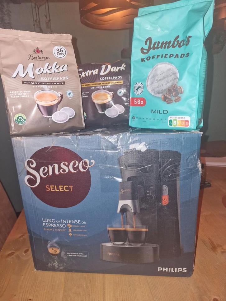 Zgan Senseo Select + XL watertank, Witgoed en Apparatuur, Koffiezetapparaten, Zo goed als nieuw, Koffiepads en cups, Koffiemachine