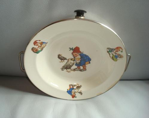 ASKA Holland Warm Water Bord Kabouter Vogel, Antiek en Kunst, Antiek | Servies los, Ophalen of Verzenden