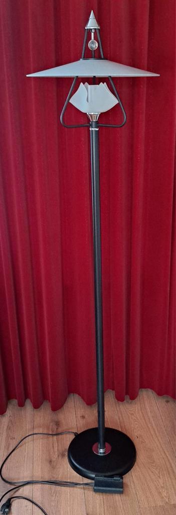 Vloerlamp met Dimmer, Huis en Inrichting, Lampen | Vloerlampen, Gebruikt, 150 tot 200 cm, Glas, Metaal, Ophalen