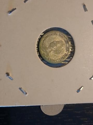 Zilveren 10 cent munt uit 1921 Koningin Wilhelmina  beschikbaar voor biedingen