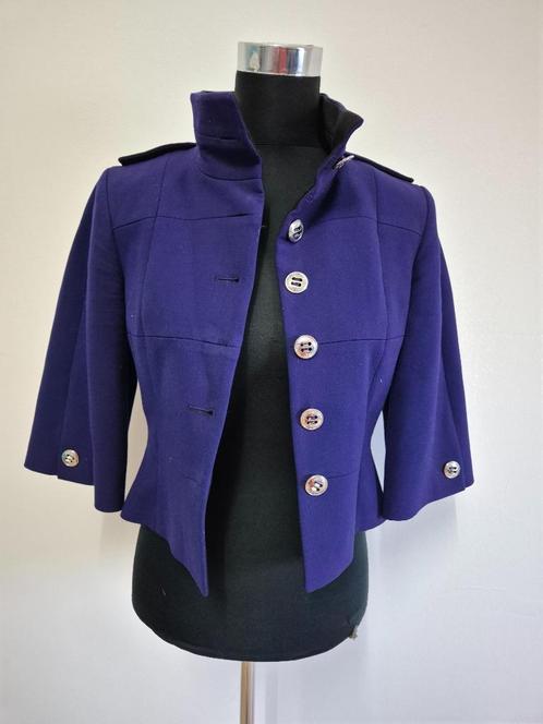 Jas82 - Paars Karen Millen jasje maat 38 (1), Kleding | Dames, Jasjes, Kostuums en Pakken, Zo goed als nieuw, Maat 38/40 (M), Paars