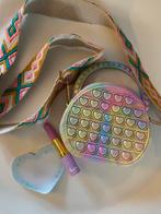 Pop it tasje pastel meisje met notebook en lipstick pen, Sieraden, Tassen en Uiterlijk, Ophalen of Verzenden, Zo goed als nieuw
