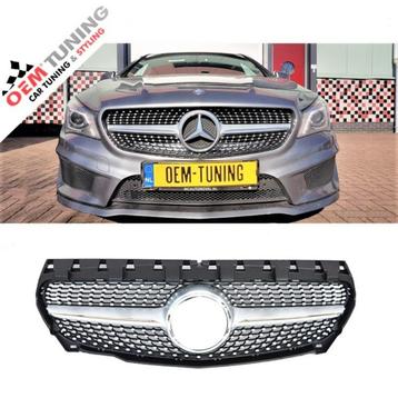 MERCEDES-BENZ C117 X117 CLA | Silver Diamond Grille | 13-16 beschikbaar voor biedingen