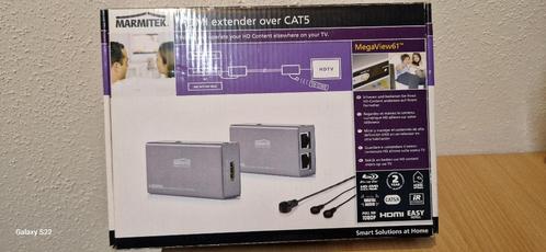 Marmitek MegaView 61 (HDMI verlengen over CAT5 + IR), Computers en Software, Pc- en Netwerkkabels, Zo goed als nieuw, Ophalen of Verzenden
