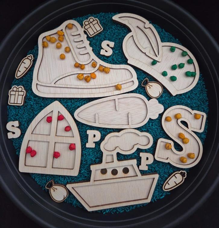 Sensory play vulvormen set Sinterklaas diverse vormen, Kinderen en Baby's, Speelgoed | Educatief en Creatief, Nieuw, Ontdekken