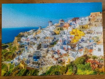King Puzzel Santorini, Griekenland - 1000 stukjes beschikbaar voor biedingen