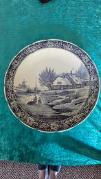 Delfts Blauw Wandbord - Prachtig Winterlandschap, Ophalen of Verzenden