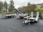 3 Aanhangers: Oprijwagen & Dubbelassers, Auto diversen, Ophalen, Gebruikt