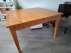 Grote massief houten vierkante tafel, antiek?, Gebruikt, Vijf personen of meer, Ophalen, Robuust, stoer,
