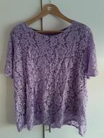 Paarse Kanten Top Blouse Maat 48, Verzenden, Paars, Maat 46/48 (XL) of groter, Nieuw