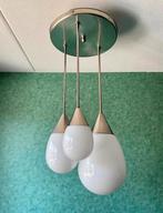 Gispen Lamp - druppel - 3 aan 1 plaat, Ophalen, Zo goed als nieuw, 75 cm of meer, Glas