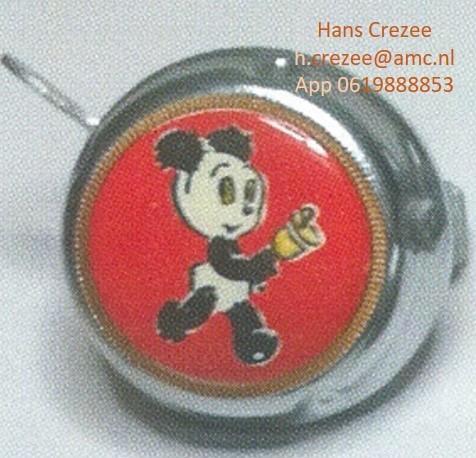 zoek oud Toonder Tom Poes Bommel Panda Trelock fietsbel 1960, Fietsen en Brommers, Fietsaccessoires | Fietsbellen, Gebruikt, Ophalen of Verzenden