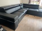 Hoekbank, Huis en Inrichting, Banken | Complete zithoeken, Ophalen of Verzenden, Gebruikt, Leer