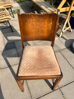 Eettefel stoel, Huis en Inrichting, Stoelen, Ophalen, Hout, Gebruikt, Bruin