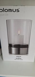 Blomus Amilio Windlicht Hurricane Lamp - Nieuw, Nieuw, Grijs, Ophalen of Verzenden, Metaal