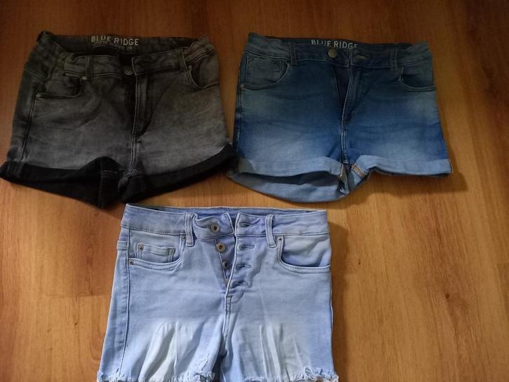 3 korte jeans, maar 158, We, Kinderen en Baby's, Kinderkleding | Maat 158, Gebruikt, Meisje, Broek, Ophalen of Verzenden