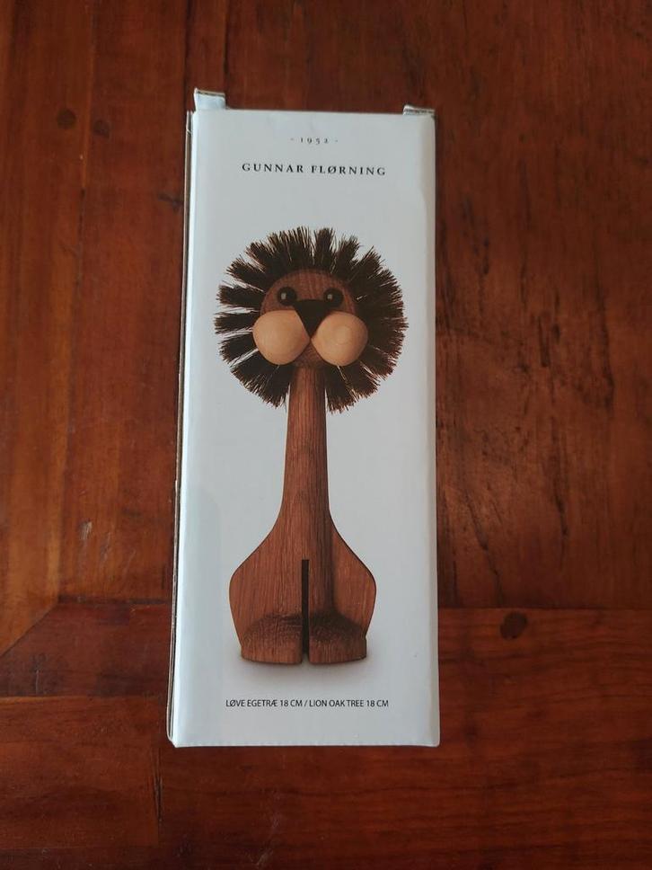 Gunnar Flørning Houten Leeuw, Huis en Inrichting, Woonaccessoires | Overige, Nieuw, Ophalen of Verzenden