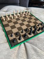 Vintage Houten Schaakspel Jumbo., Een of twee spelers, Ophalen of Verzenden, Zo goed als nieuw, Jumbo