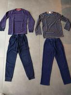 2 kinder / jongens pyjama's badstof blauw maat 134 / 140, Kinderen en Baby's, Kinderkleding | Maat 134, Jongen, Ophalen of Verzenden
