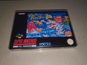 Pocky & Rocky 2 SNES Game Case beschikbaar voor biedingen