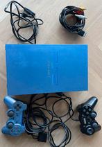 Playstation 2 phat #aquablue met racestuur en spellen, Ophalen, Gebruikt, Overige typen, PlayStation 2