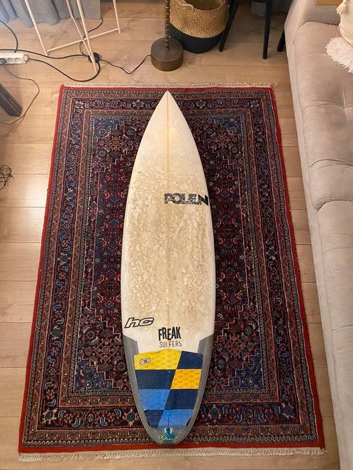 Polen 5’8 Speedfire surfboard + channel island surfbag, Watersport en Boten, Golfsurfen, Gebruikt, Shortboard, Ophalen