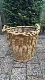 Rieten stevige mand gebruikt voor haardhout 44 cm, Ophalen, Gebruikt
