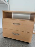 Ladekastje met 2 Lades / bureau ladekast, Minder dan 50 cm, Gebruikt, Overige materialen, 1 of 2 laden