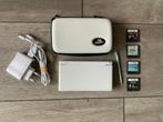 Nintendo DS Lite Wit + Oplader - Hoesje & Stylus + Spellen, Met games, Wit, Ophalen of Verzenden, Zo goed als nieuw