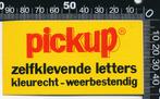 Sticker: Pickup Letter - Zelfklevende letters - Kleurecht -, Overige typen, Ophalen of Verzenden, Zo goed als nieuw