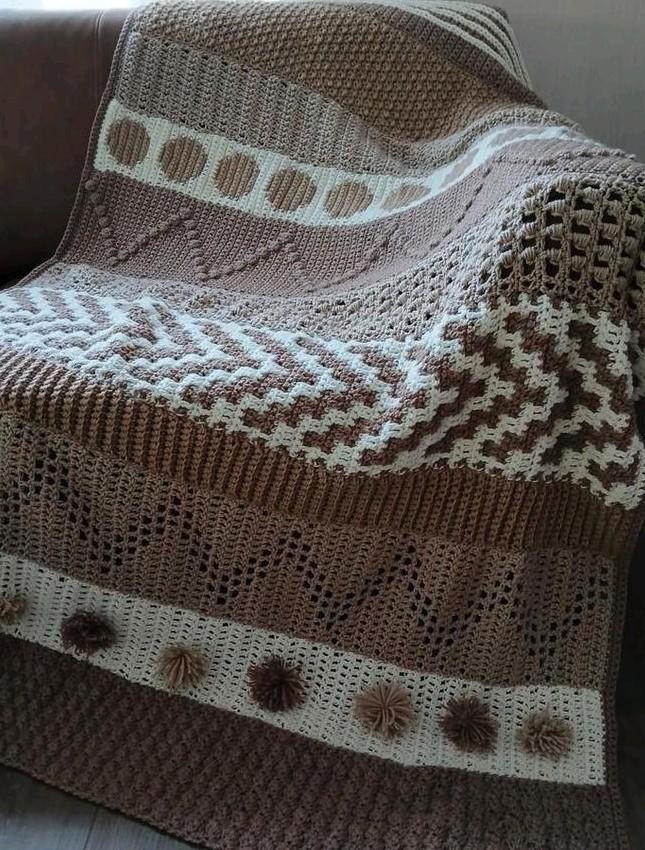 Gehaakte deken - steun jouw doel!, Huis en Inrichting, Woonaccessoires | Plaids en Woondekens, Nieuw, Ophalen of Verzenden