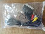 Scart - 3 x RCA videokabel nieuw., Nieuw, Scartkabel, Ophalen of Verzenden, Minder dan 2 meter