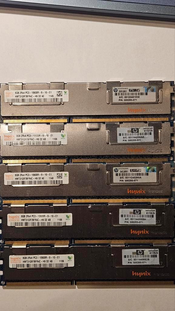 SK hynix Server RAM 8GB DDR3 ECC Registered 1066MHz, Computers en Software, RAM geheugen, Zo goed als nieuw, Server, 8 GB, DDR3