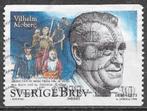 ZWEDEN Brevzegel 100e Geboortedag van Vilhelm Moberg 1998, Verzenden, Zweden, Gestempeld
