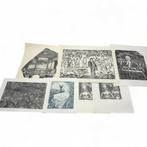 Jan van der Meulen (1935) - lot grafiek (12x), Antiek en Kunst, Kunst | Litho's en Zeefdrukken, Ophalen of Verzenden