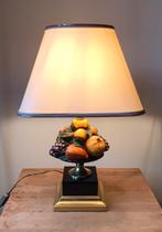 Vintage tafellamp, jaren70/80 Maison le Dauphin, Ophalen, Gebruikt, 50 tot 75 cm, Metaal