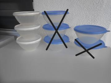 Tupperware Wonderkom 550ML Wit/Blauw deksel NIEUW beschikbaar voor biedingen