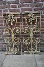 Twee prachtige antieke jaren 30 Franse gietijzeren deurroost, Antiek en Kunst, Ophalen of Verzenden