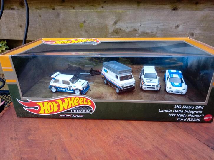 Rallyset Hotwheels RealRiders, Hobby en Vrije tijd, Modelauto's | Overige schalen, Nieuw, Auto, Ophalen