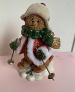 Kerstbeeldje Beer Skiër, Ophalen of Verzenden, Zo goed als nieuw, Beeldje, Overige merken