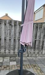 Zweefparasol 3x3m inclusief voet, Ophalen, Kantelbaar, Gebruikt, Zweefparasol