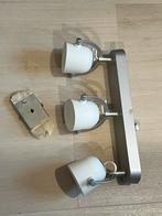 Moderne 3-spots plafondlamp, Ophalen, Gebruikt, Metaal