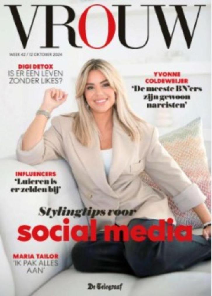 Vrouw, bijlages uit de Telegraaf, Boeken, Tijdschriften en Kranten, Gelezen, Ophalen of Verzenden