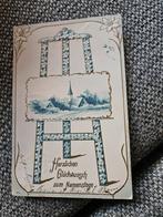 Brocante relief  - Schildersezel met kerk 1905, Ophalen of Verzenden