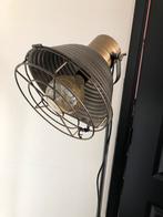 Industriële staande lamp brons, Huis en Inrichting, Lampen | Plafondlampen, Ophalen, Zo goed als nieuw, Metaal, Industieel