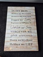 Schilderij met tekst (huisregels), Ophalen, Gebruikt