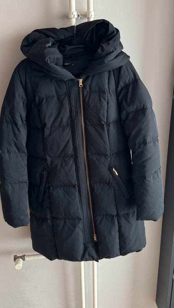 HALLHUBER DONZEN JAS NIEUW L  zwart van 325,00 voor 65,00, Kleding | Dames, Jassen | Winter, Nieuw, Maat 38/40 (M), Zwart, Ophalen of Verzenden