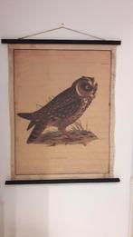 linnen wanddecoratie uil, Nieuw, Ophalen of Verzenden, Nvt, Nvt