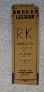 van R.K. Leeszaal Hilversum - Oude, papierdunne boekenlegger, Verzamelen, Boekenleggers, Tekst, Gebruikt, Ophalen of Verzenden